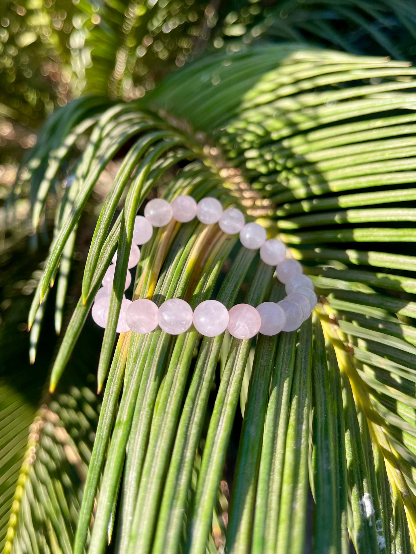 Rose Quartz handmade bracelet