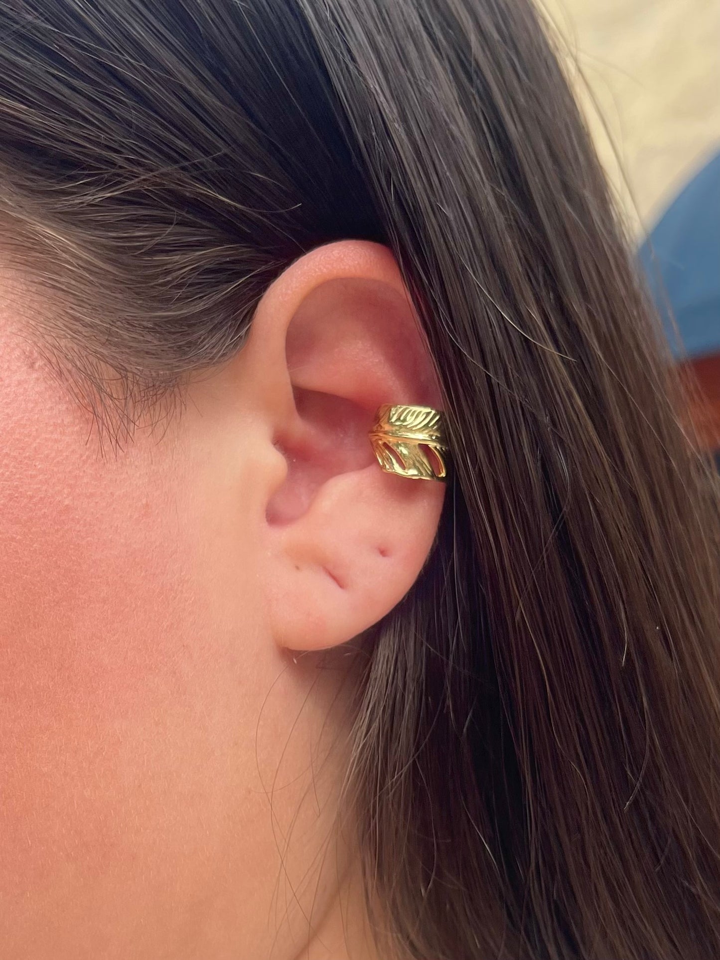 Leaf ear cuffs