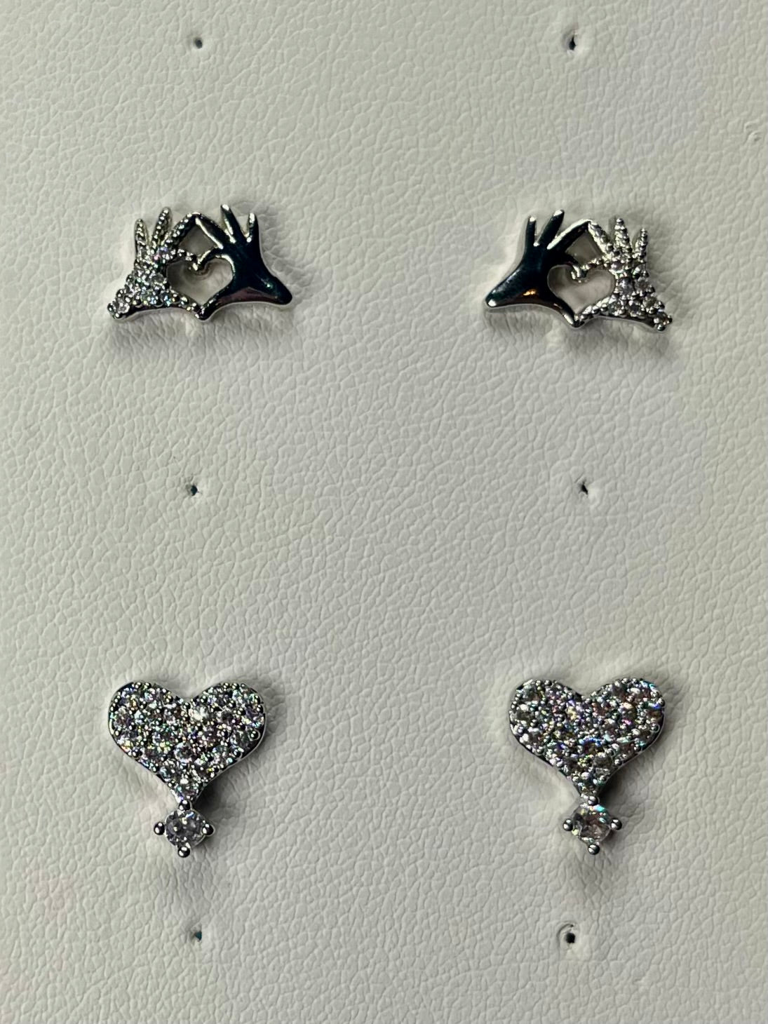 Silver earrings