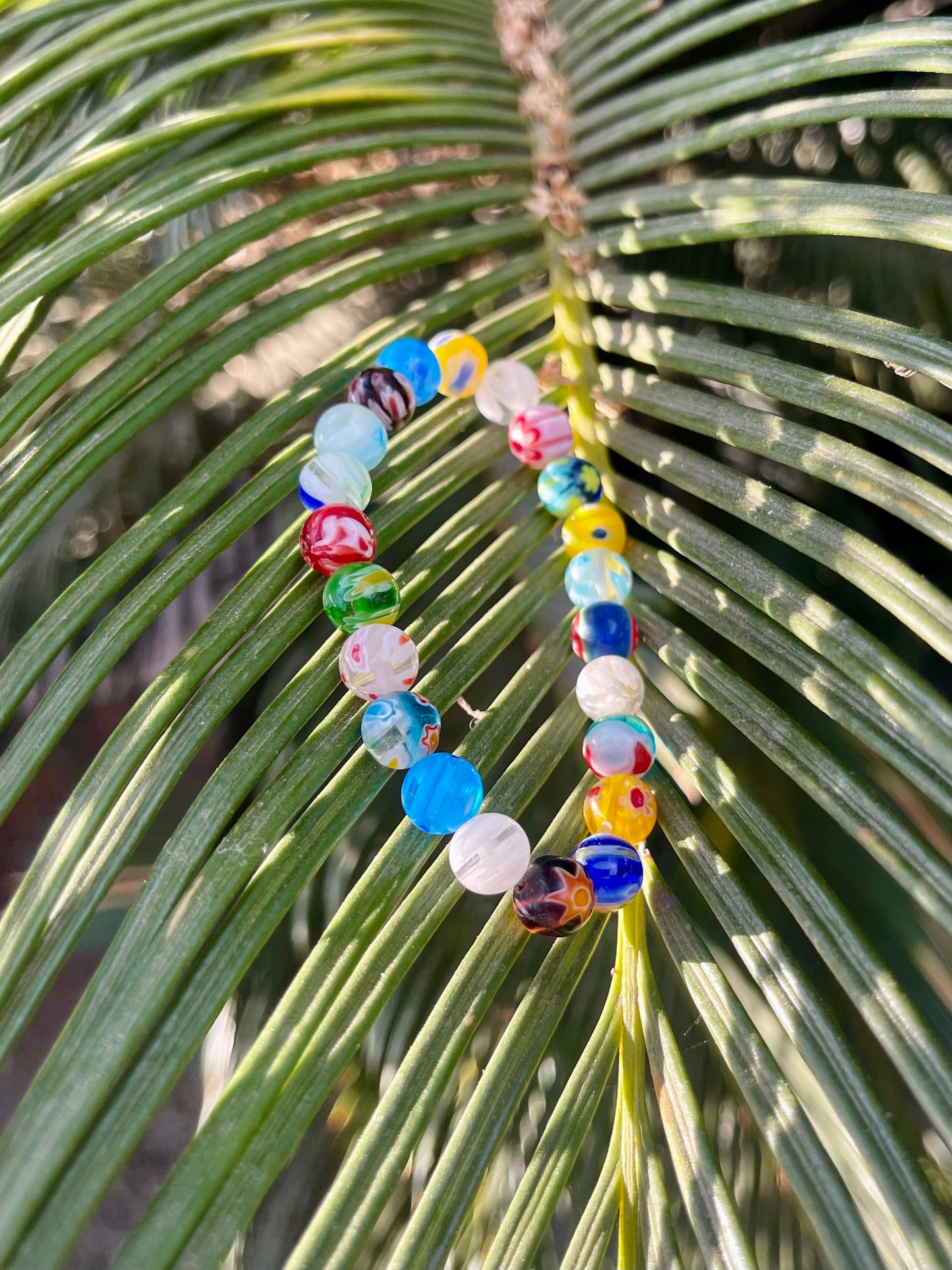 Millefiori murano glass beads handmade bracelets