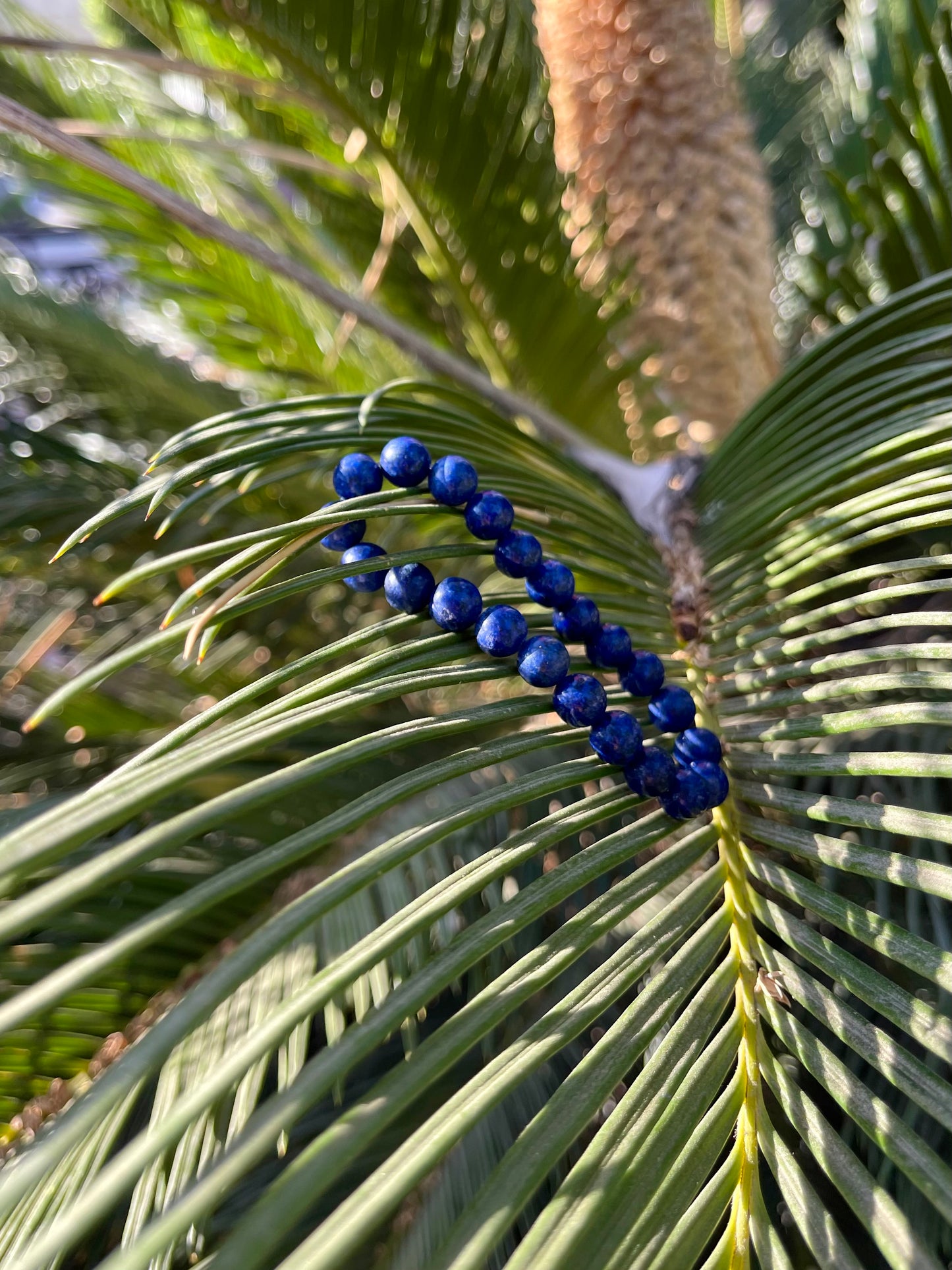 Lapis lazuli gemstones handmade bracelet