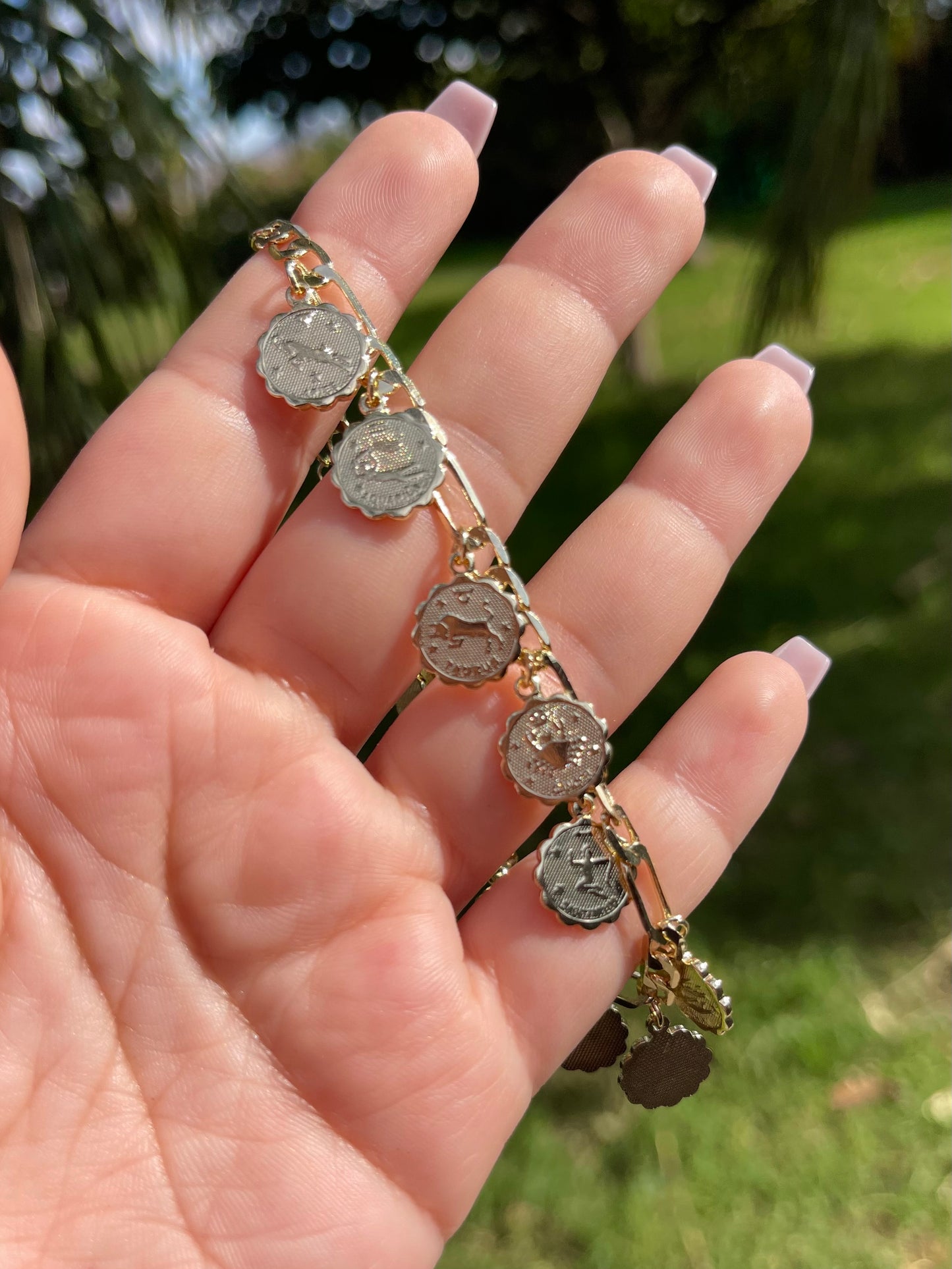 Twelve Zodiac anklet