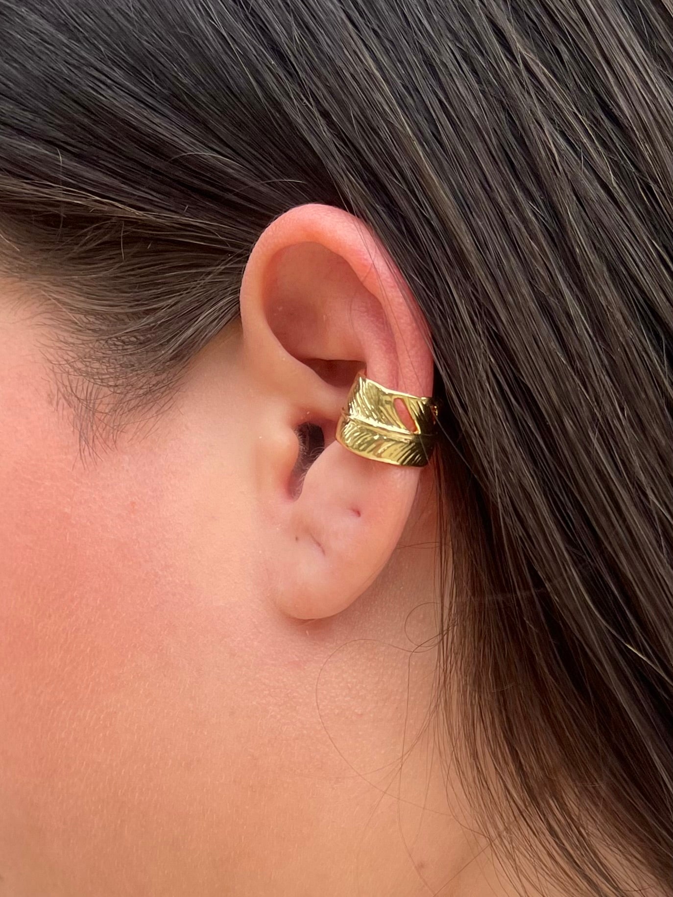 Leaf ear cuffs