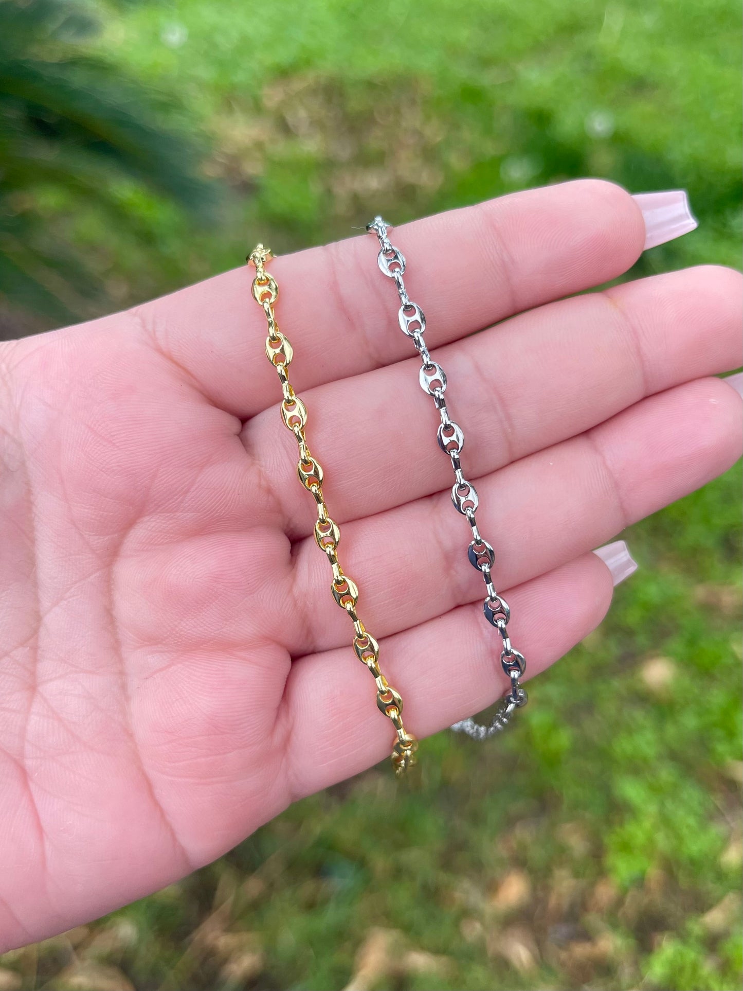 Coffee bean bracelet