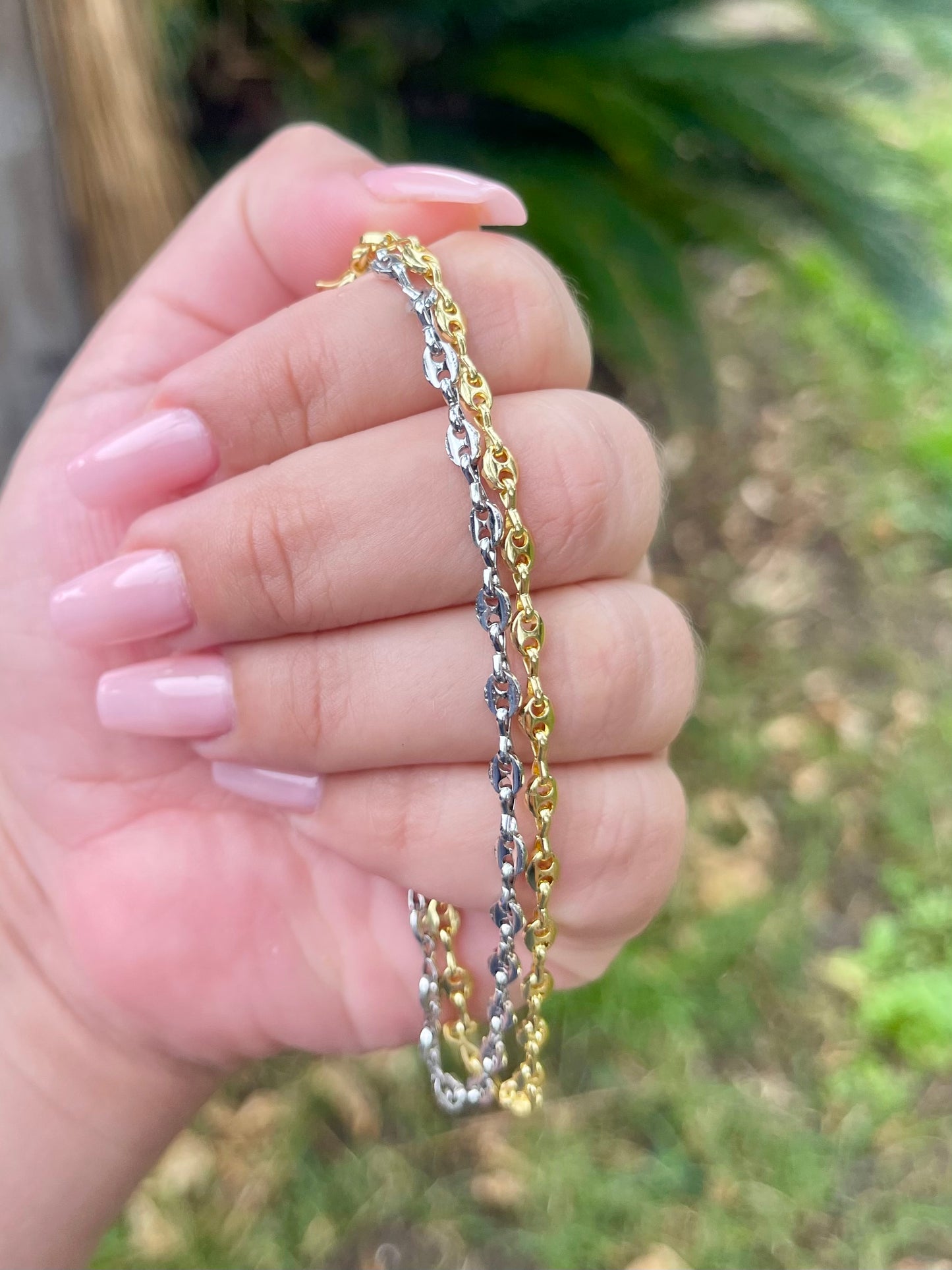 Coffee bean bracelet