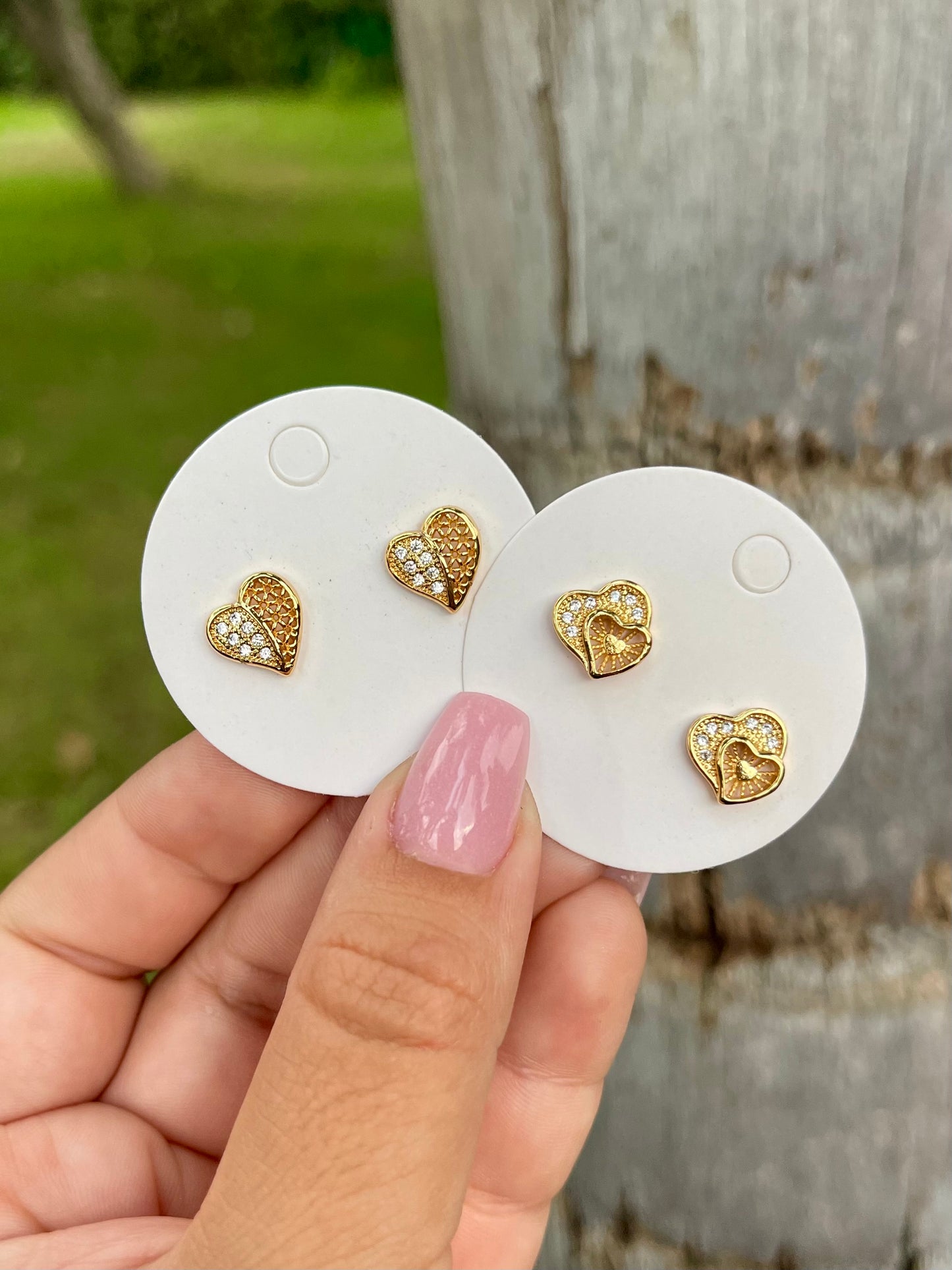 Hearts earrings