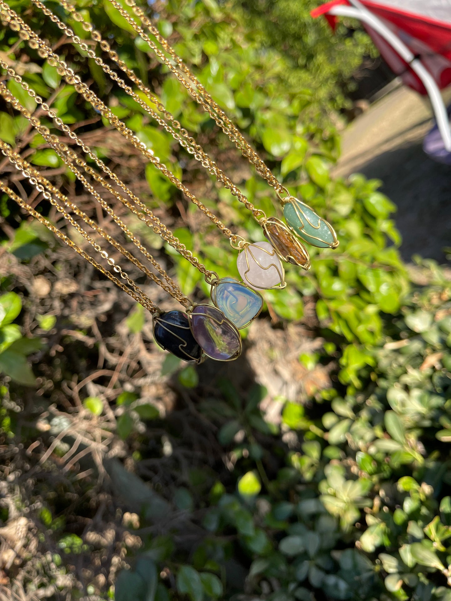 Healing crystals necklaces