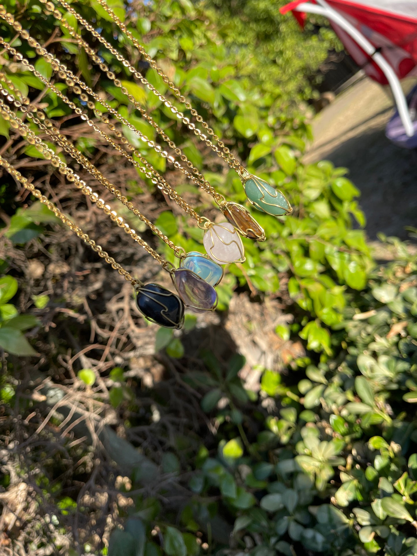 Healing crystals necklaces