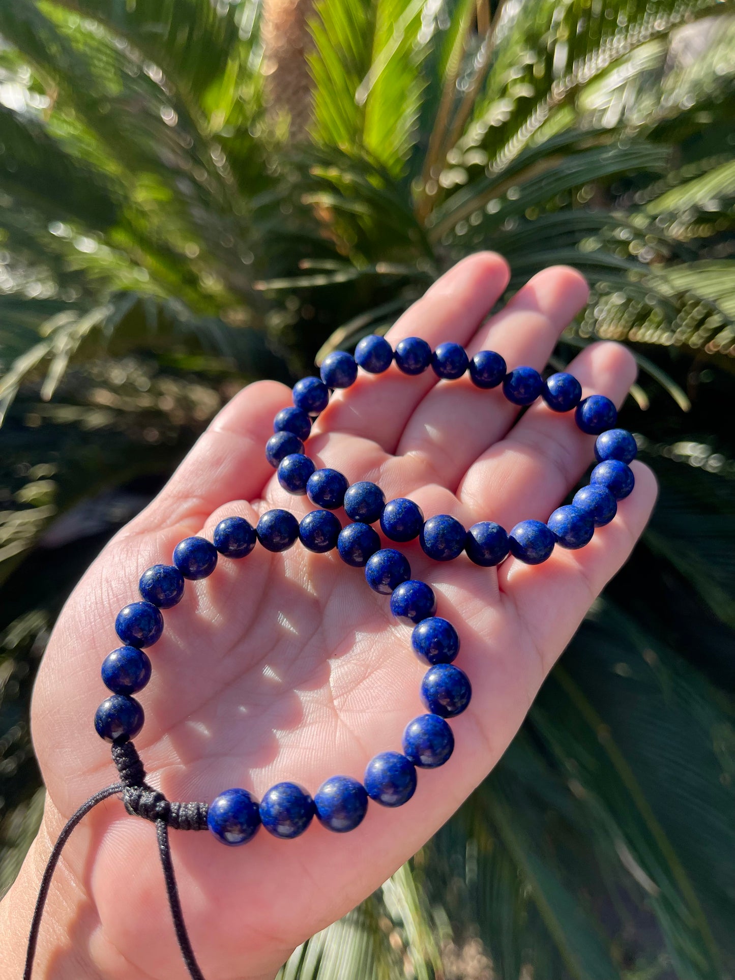 Lapis lazuli gemstones handmade bracelet