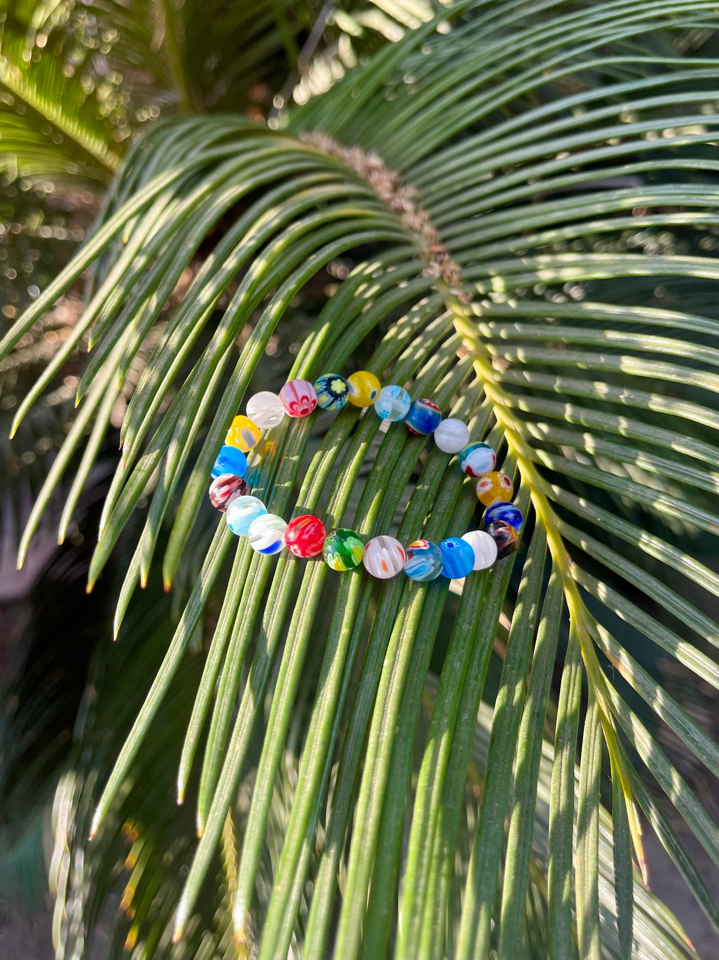 Millefiori murano glass beads handmade bracelets