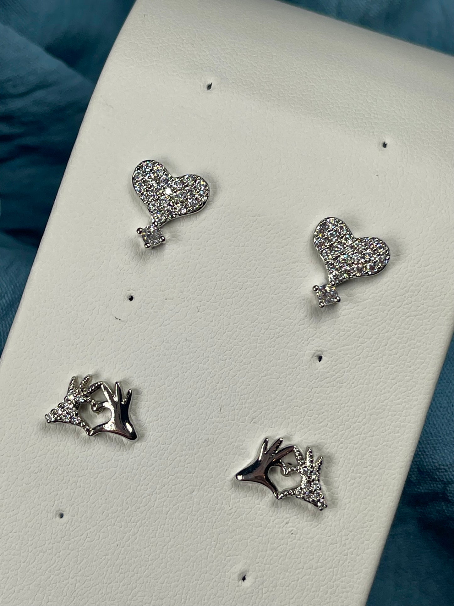 Silver earrings