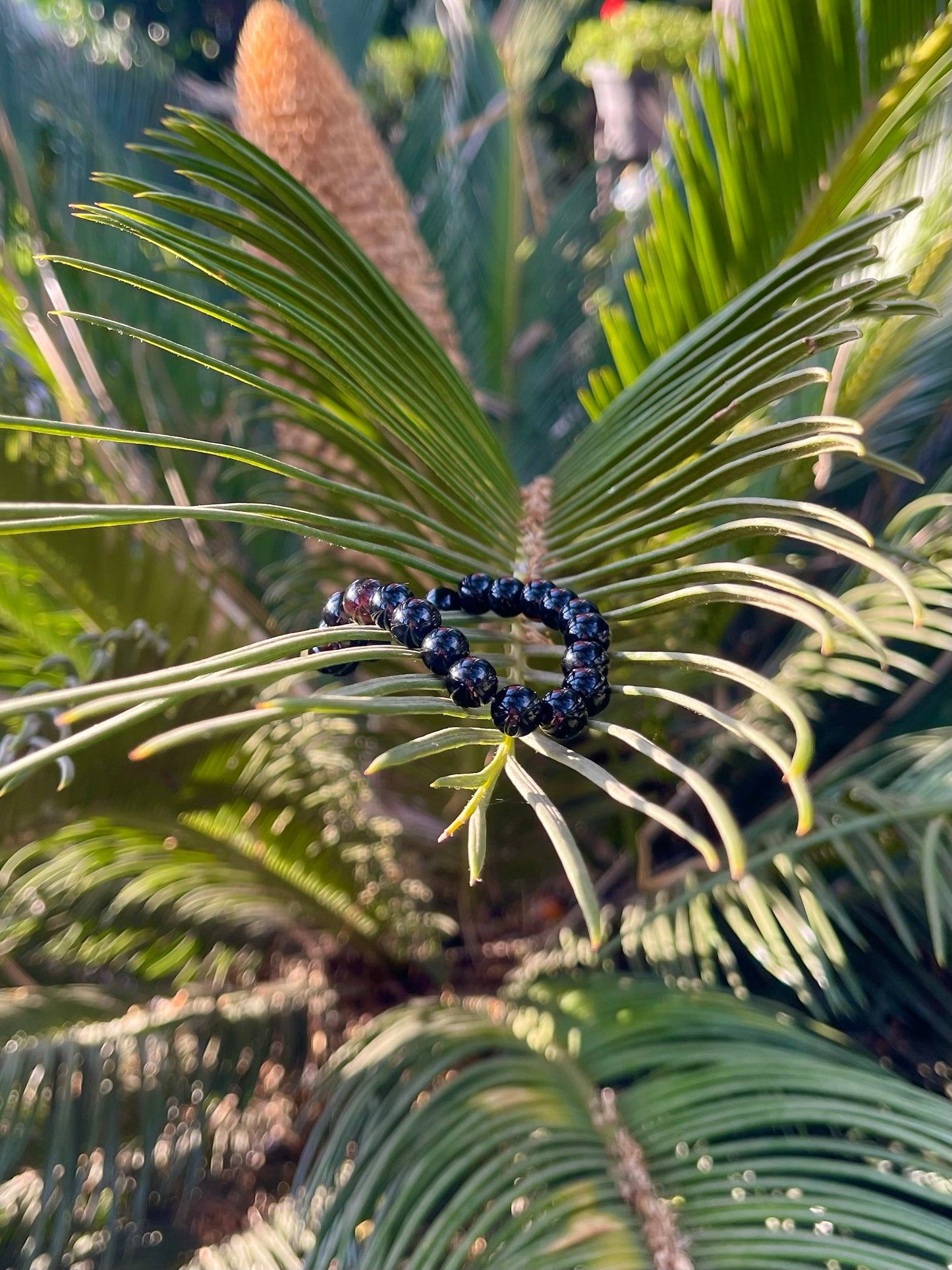 Onyx gemstone handmade bracelet
