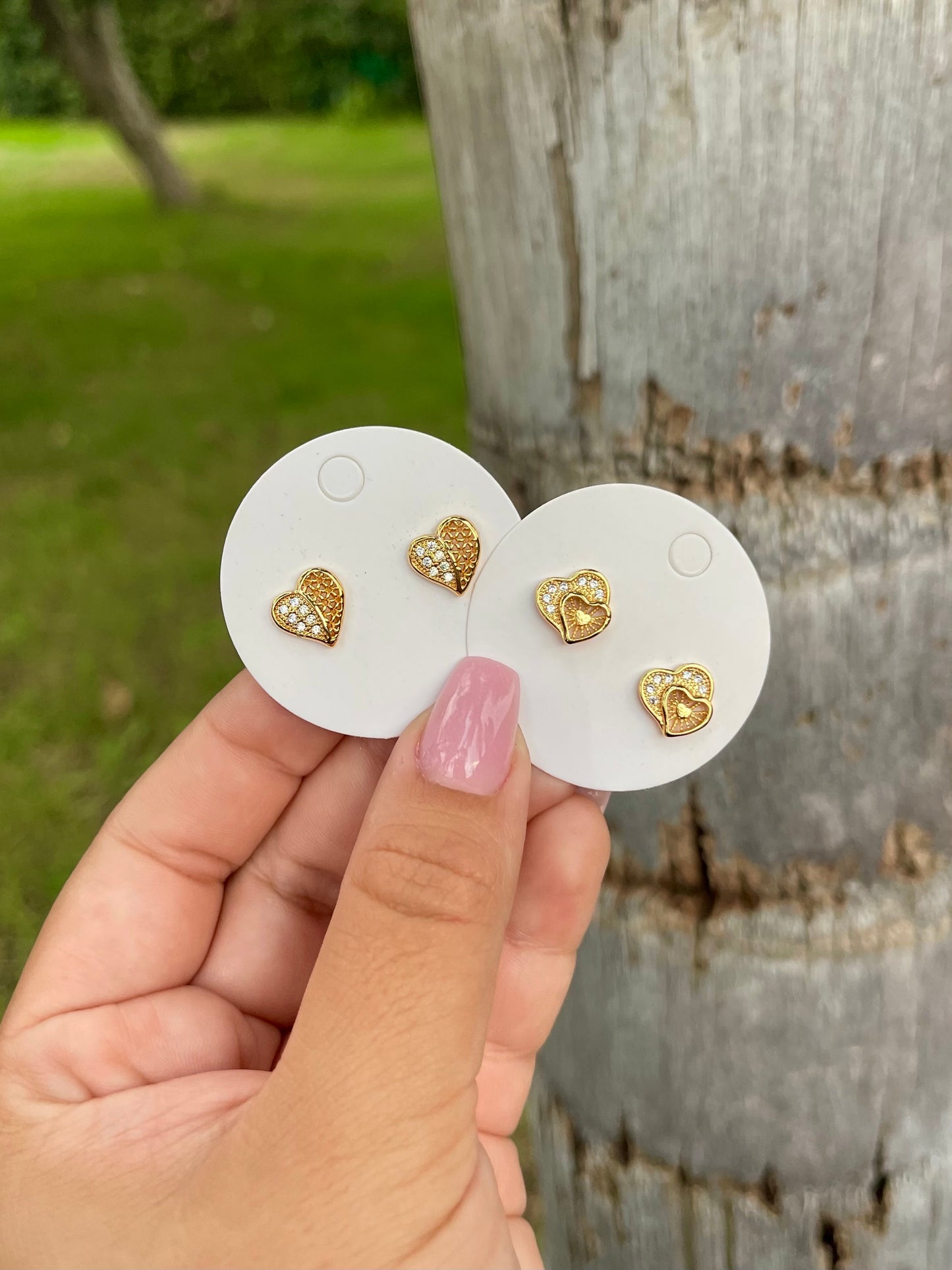 Hearts earrings