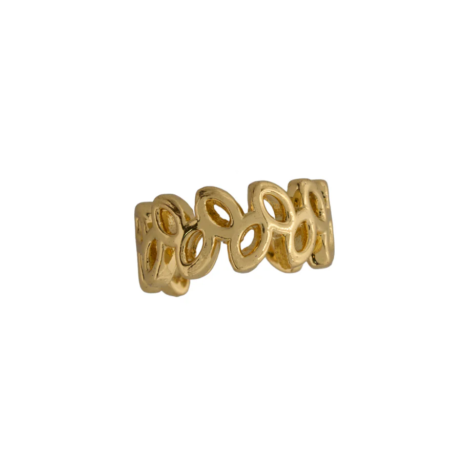 Small leaves ear cuff