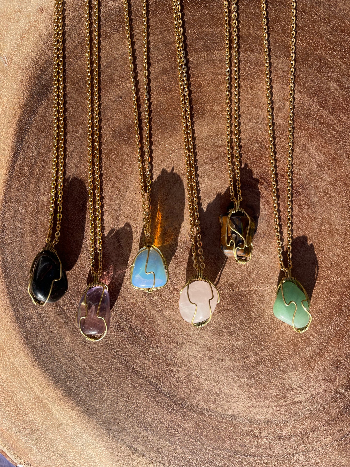 Healing crystals necklaces