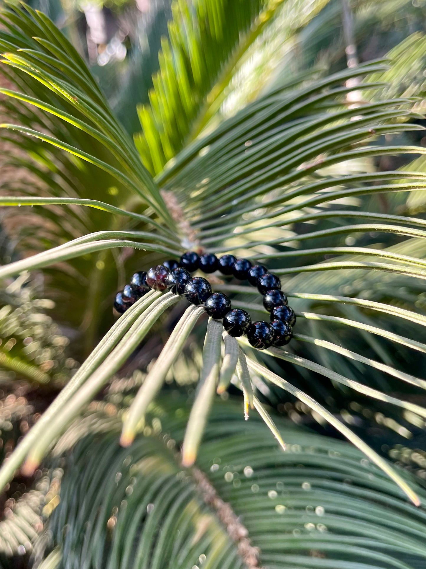 Onyx gemstone handmade bracelet