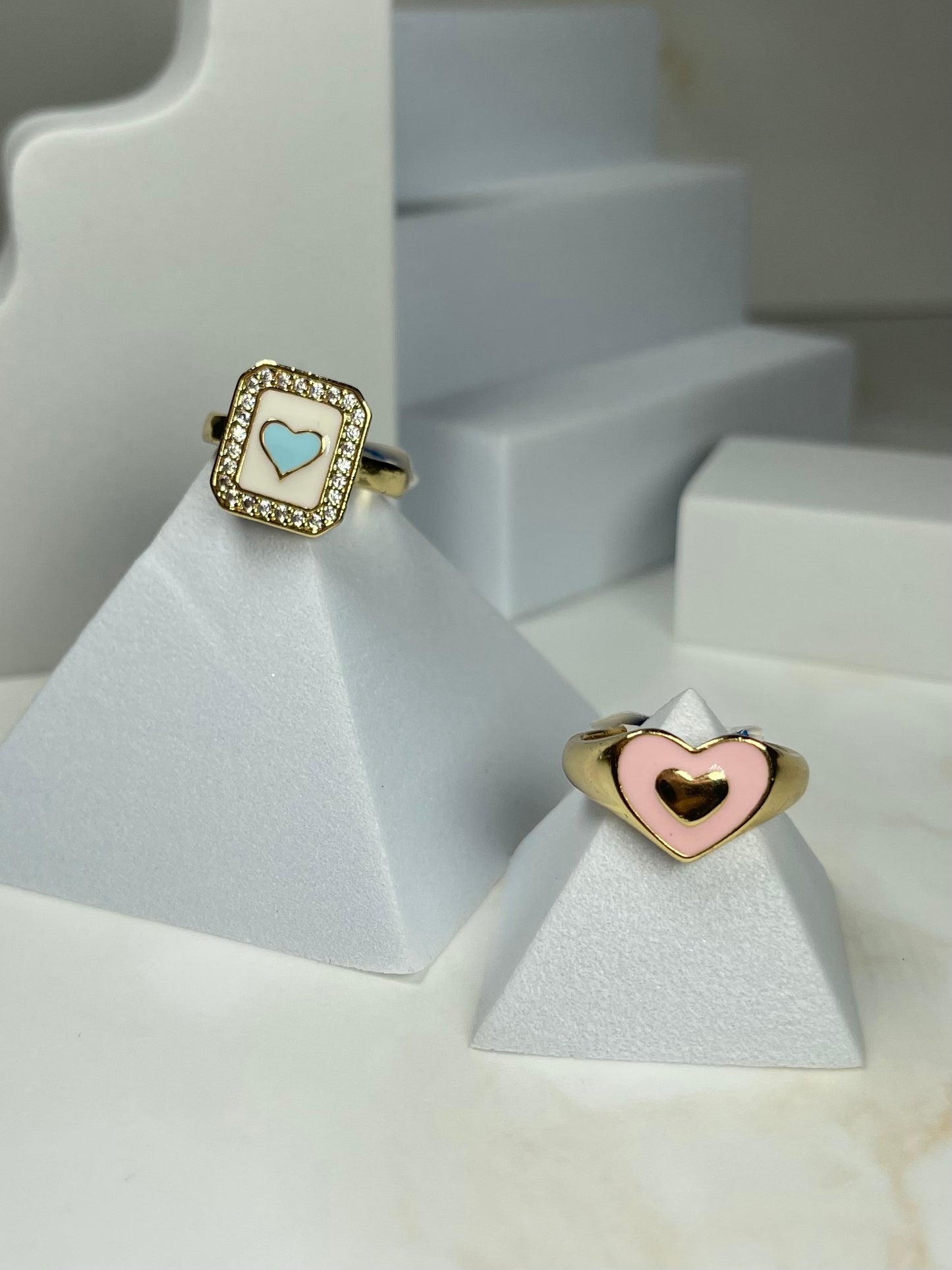 Heart rings