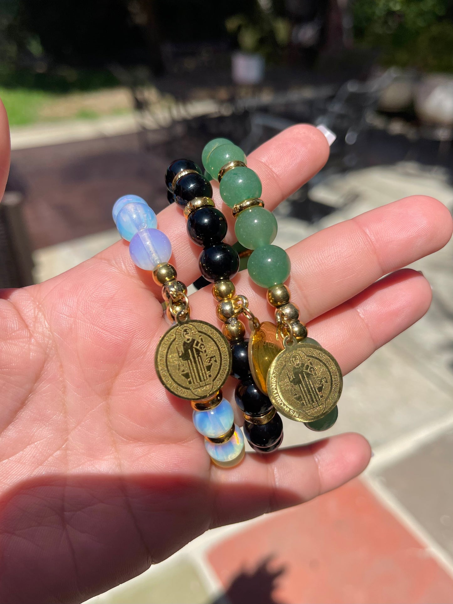 Stones bracelet with San Benito