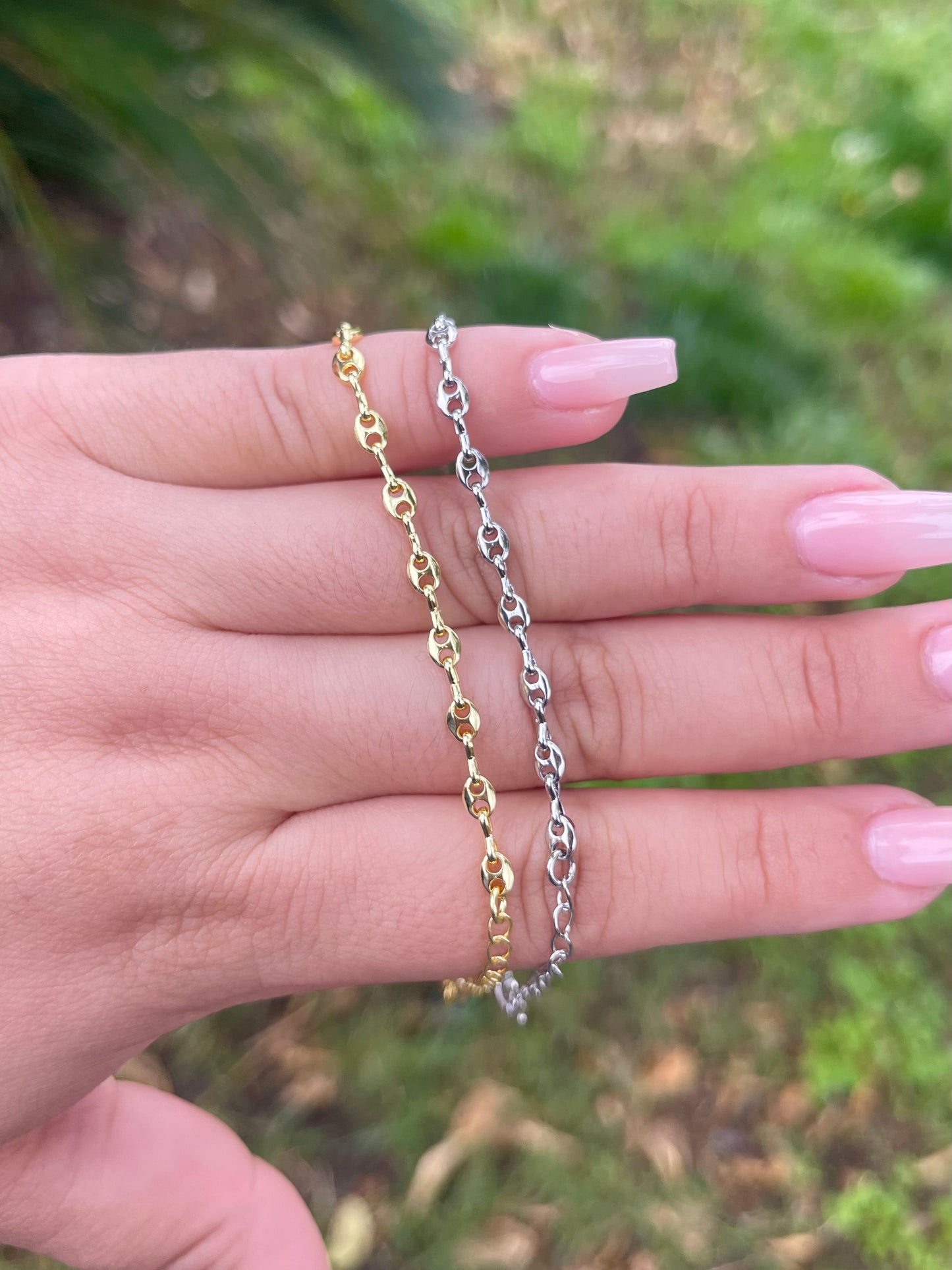 Coffee bean bracelet
