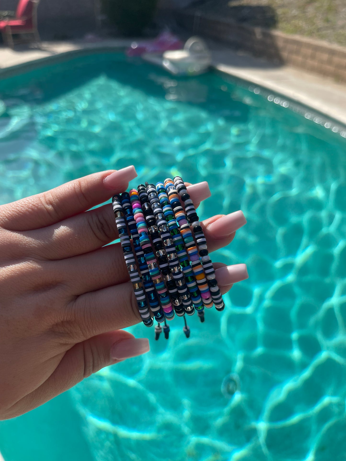 Fimo and Chaka beads handmade bracelet