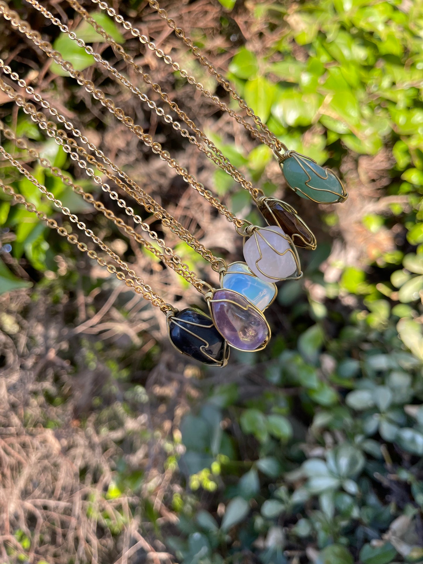 Healing crystals necklaces
