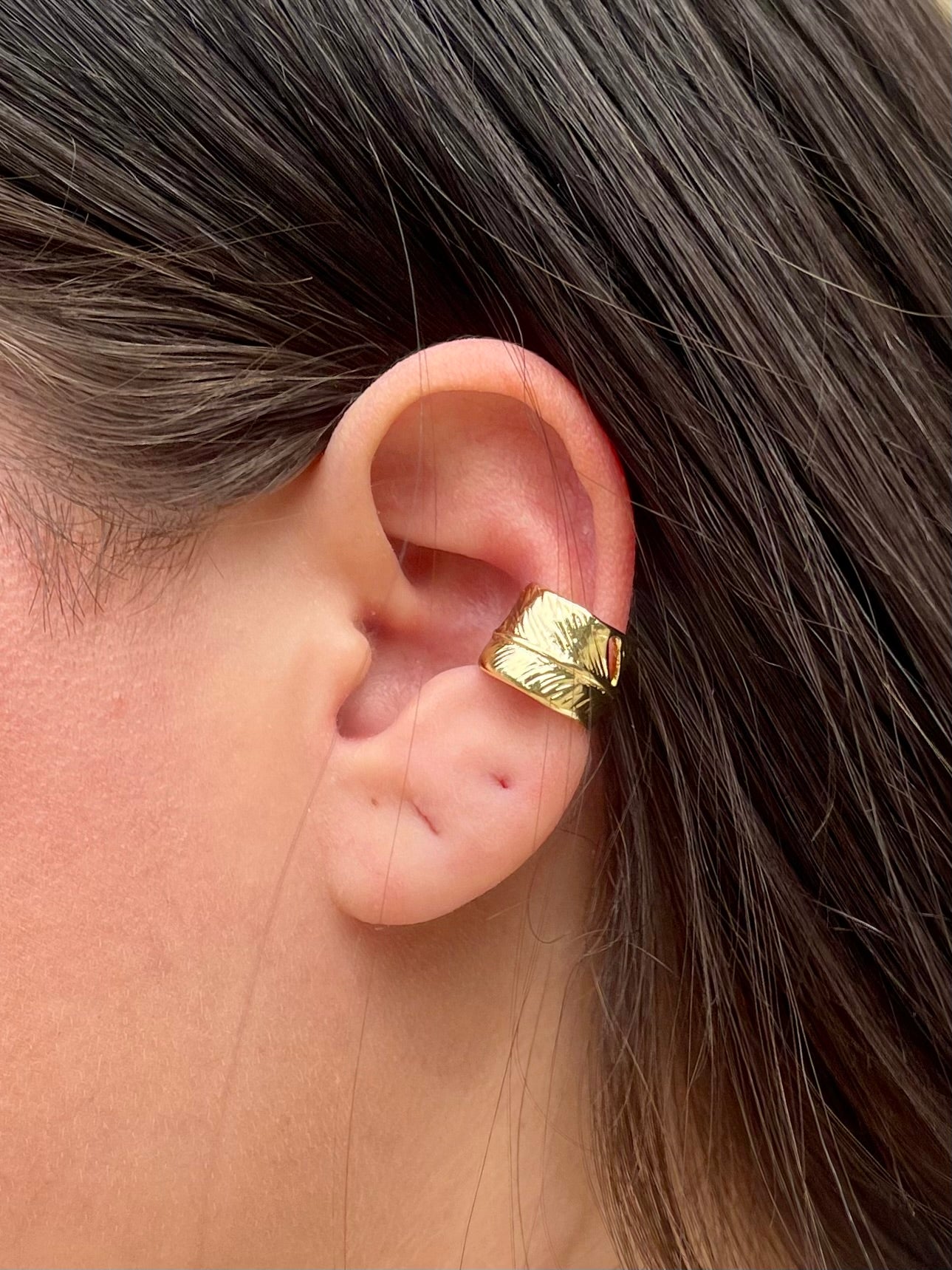 Leaf ear cuffs