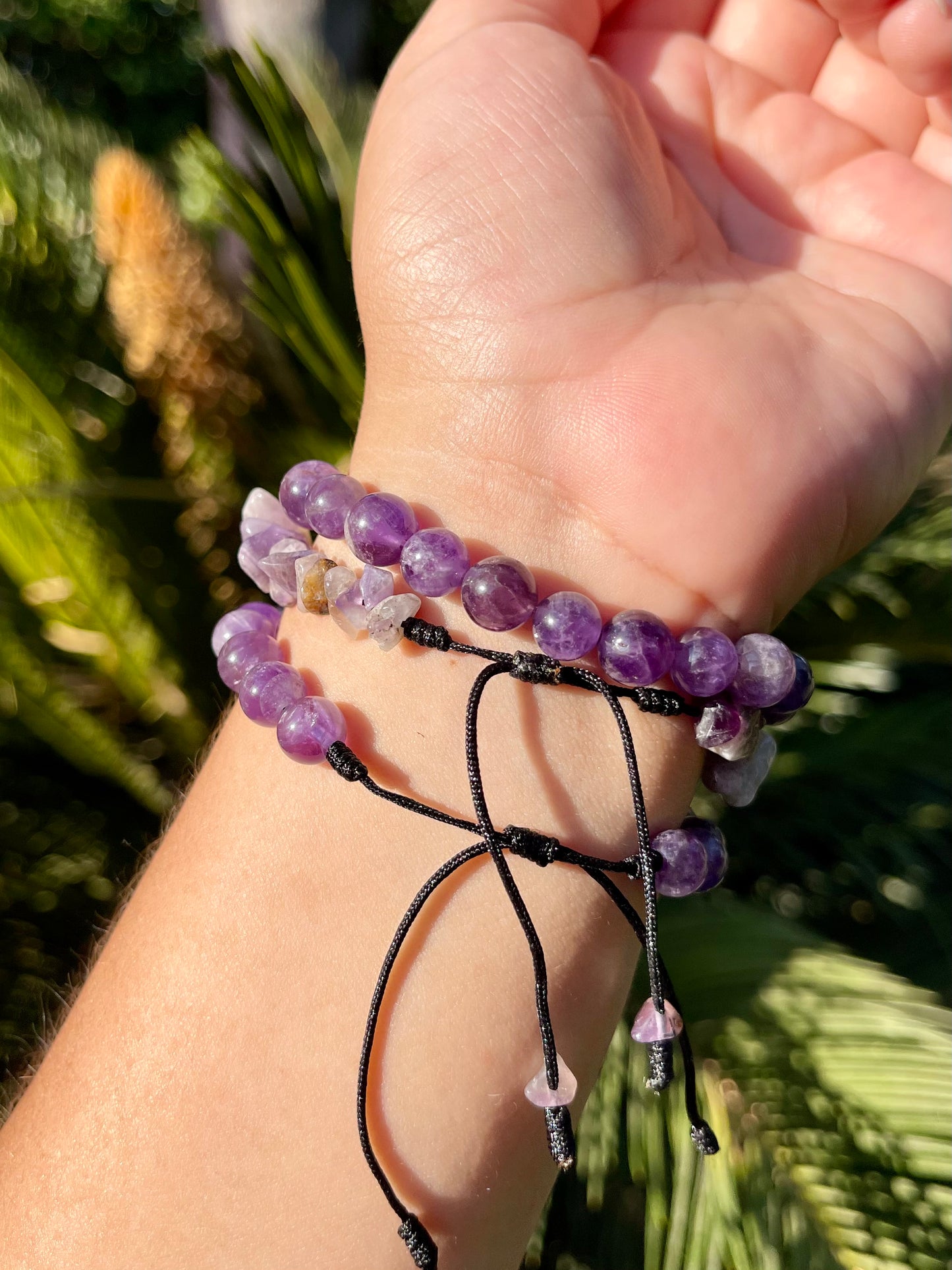 Amethyst handmade bracelet