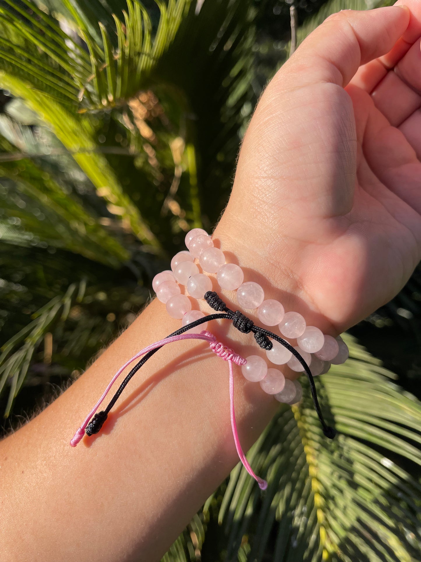 Rose Quartz handmade bracelet