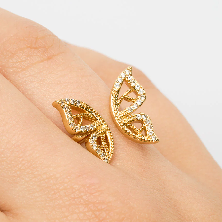 Butterfly open ring