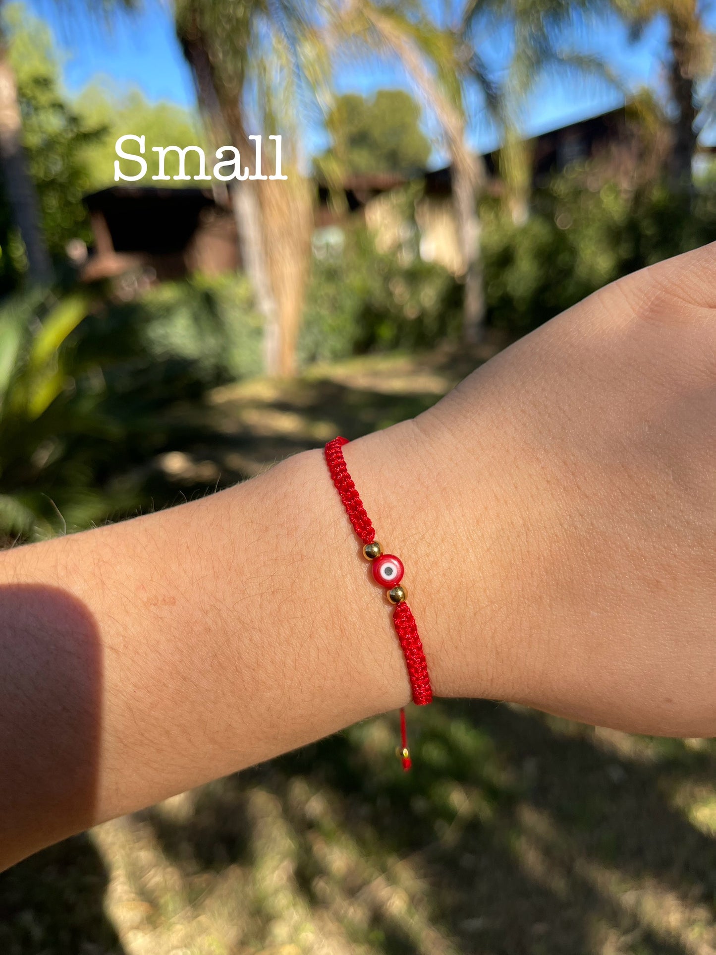 Evil eye adjustable handmade bracelet