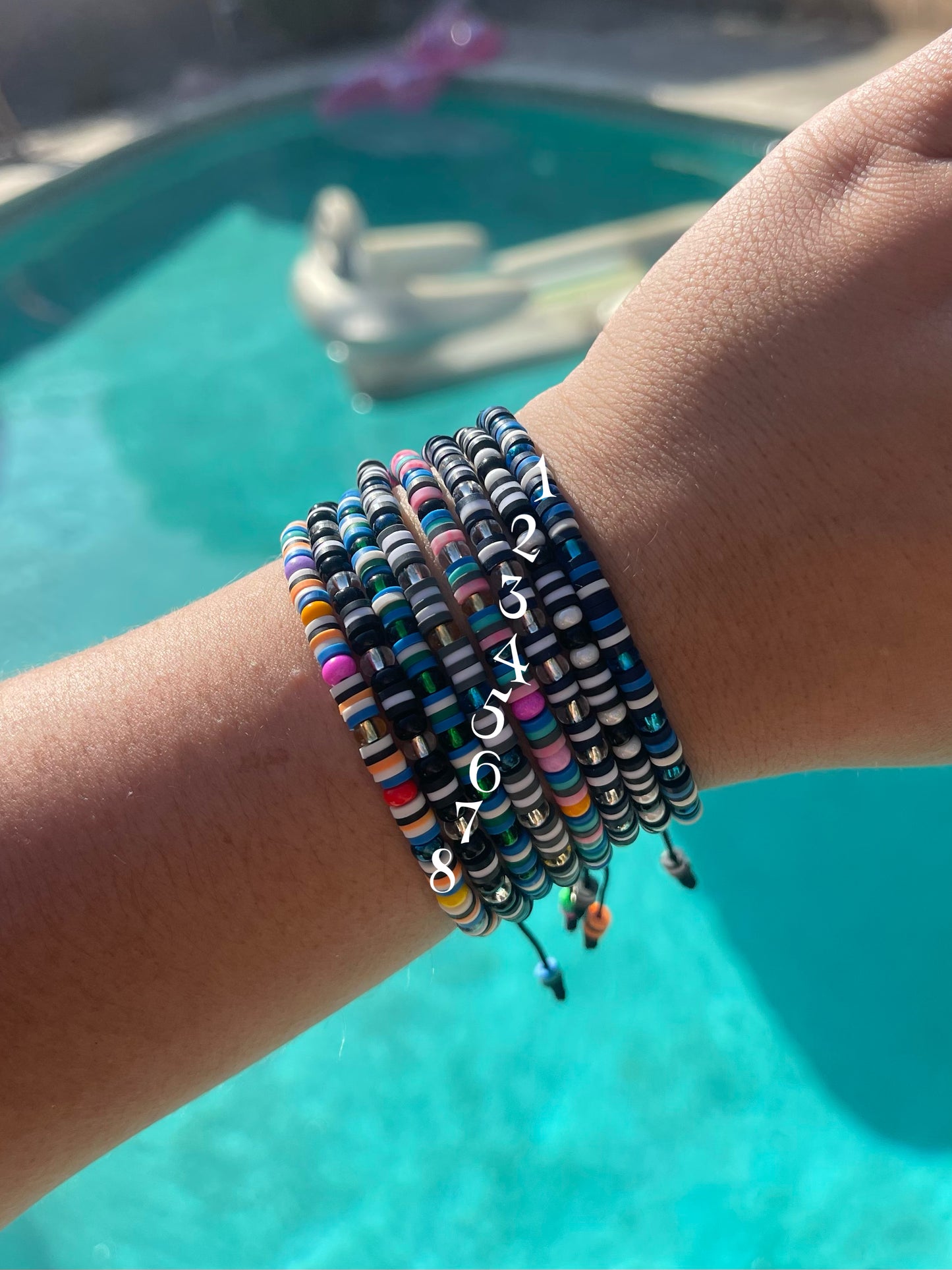 Fimo and Chaka beads handmade bracelet