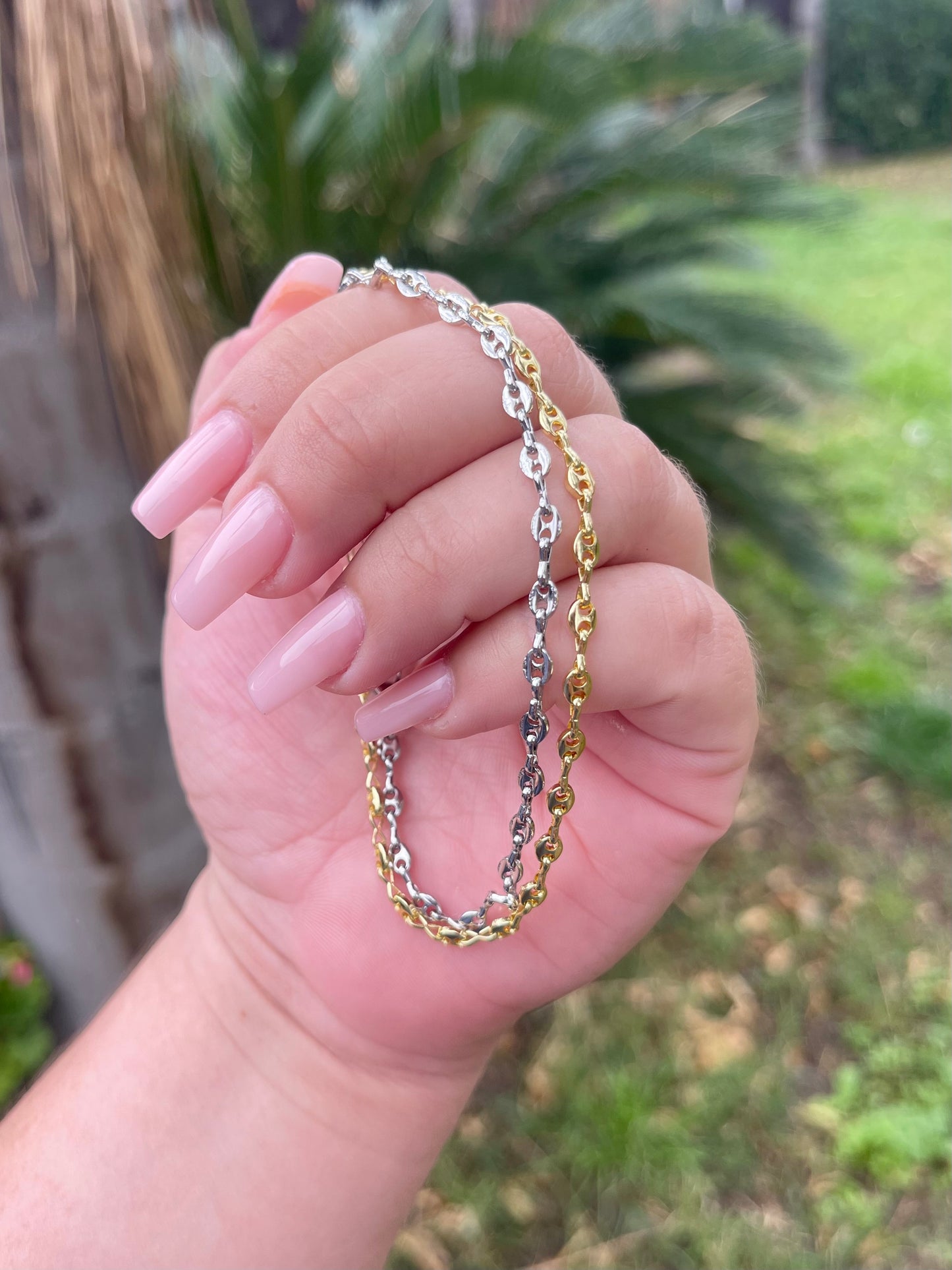 Coffee bean bracelet