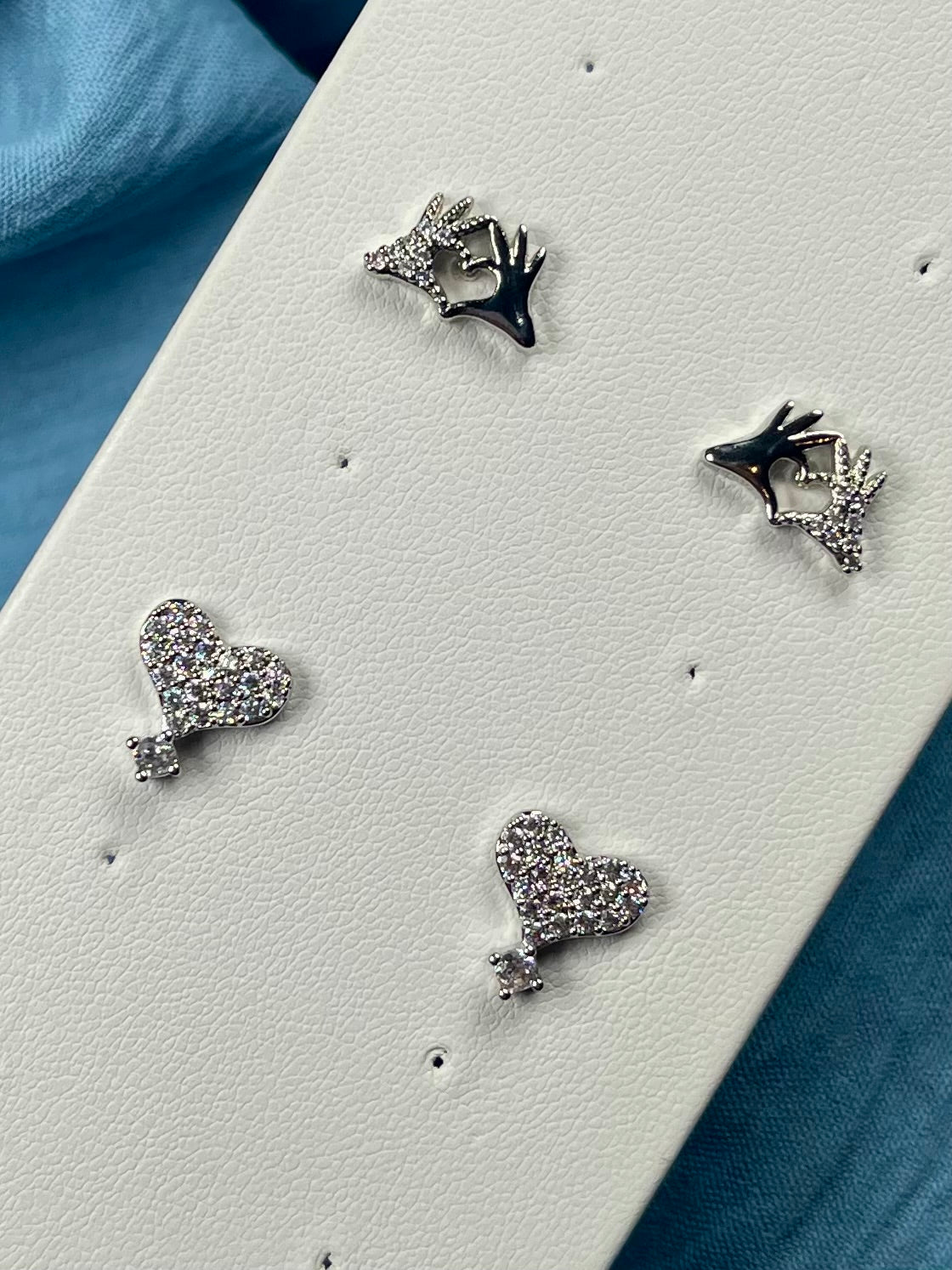 Silver earrings