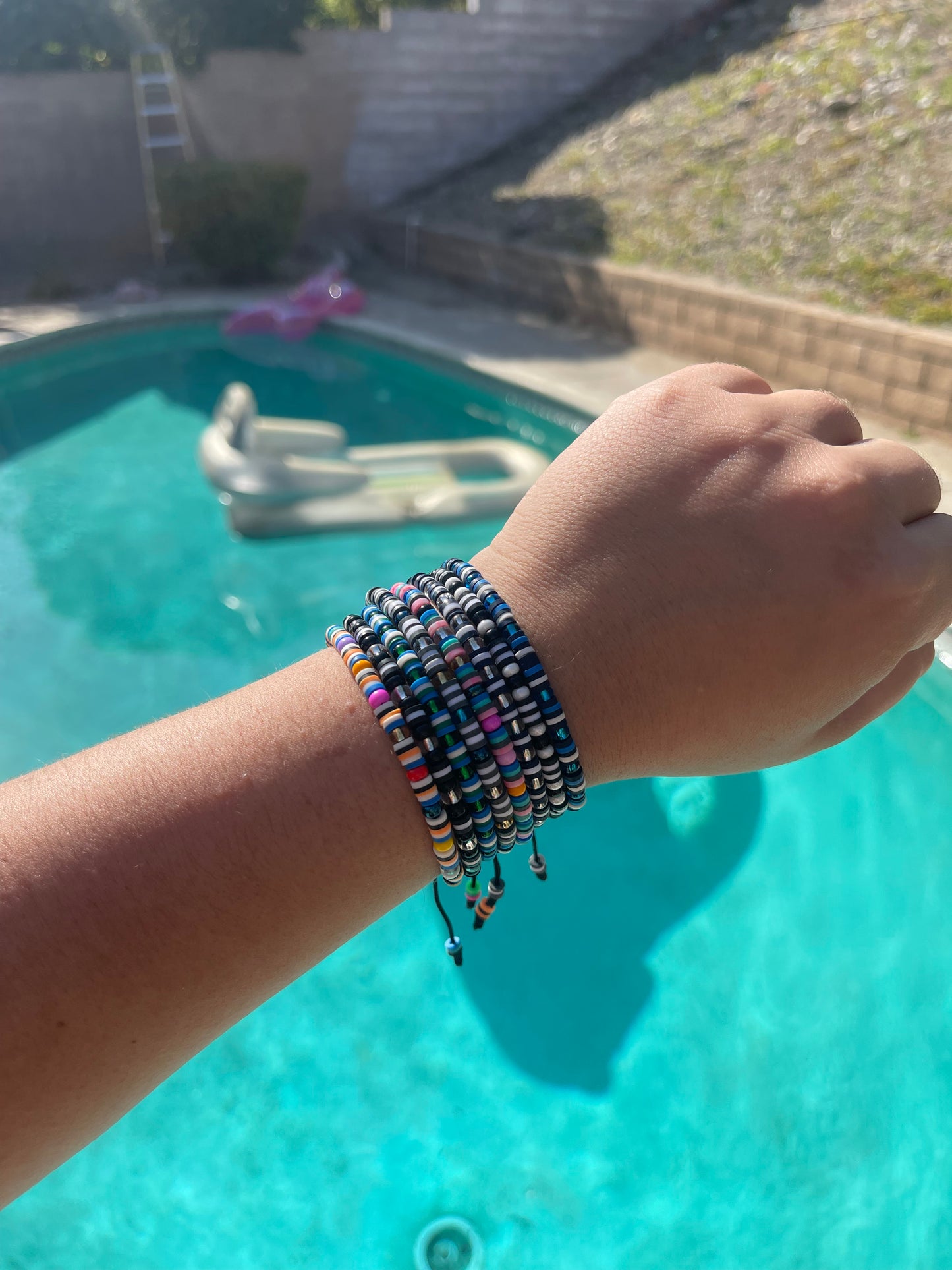 Fimo and Chaka beads handmade bracelet