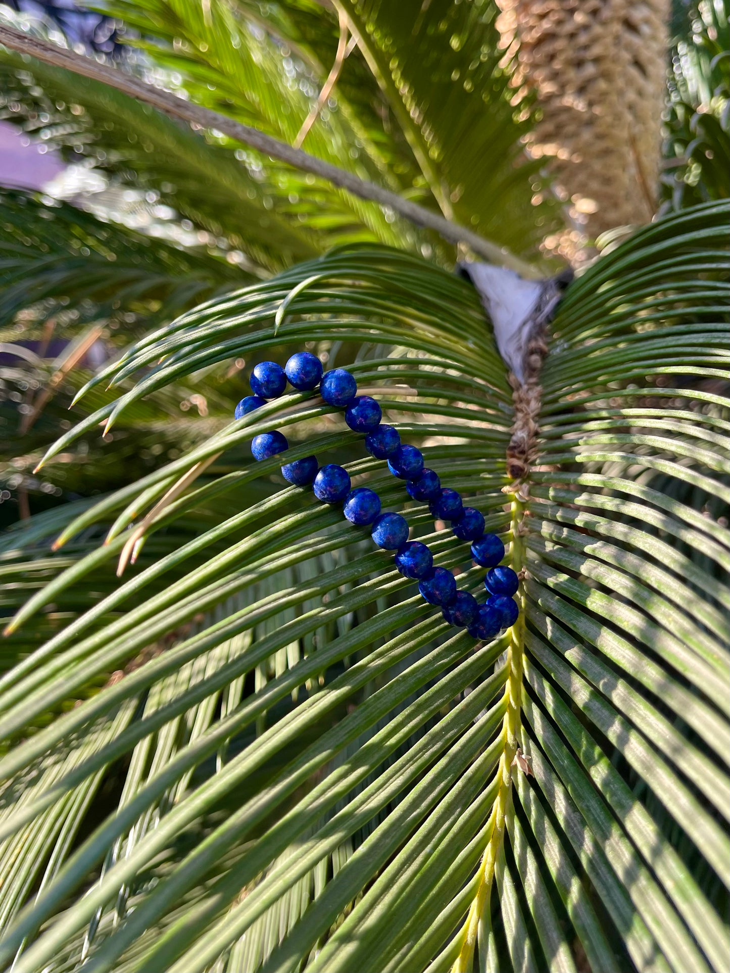 Lapis lazuli gemstones handmade bracelet