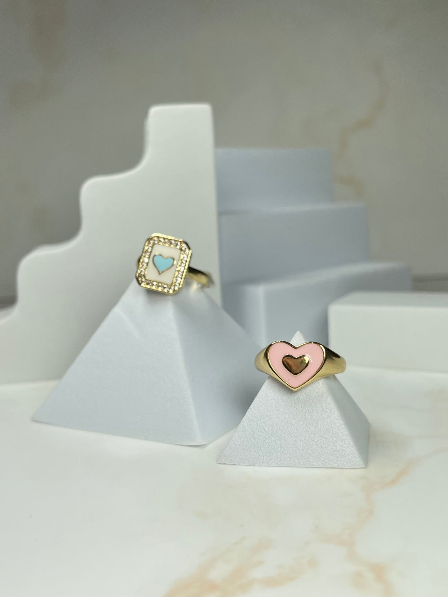 Heart rings