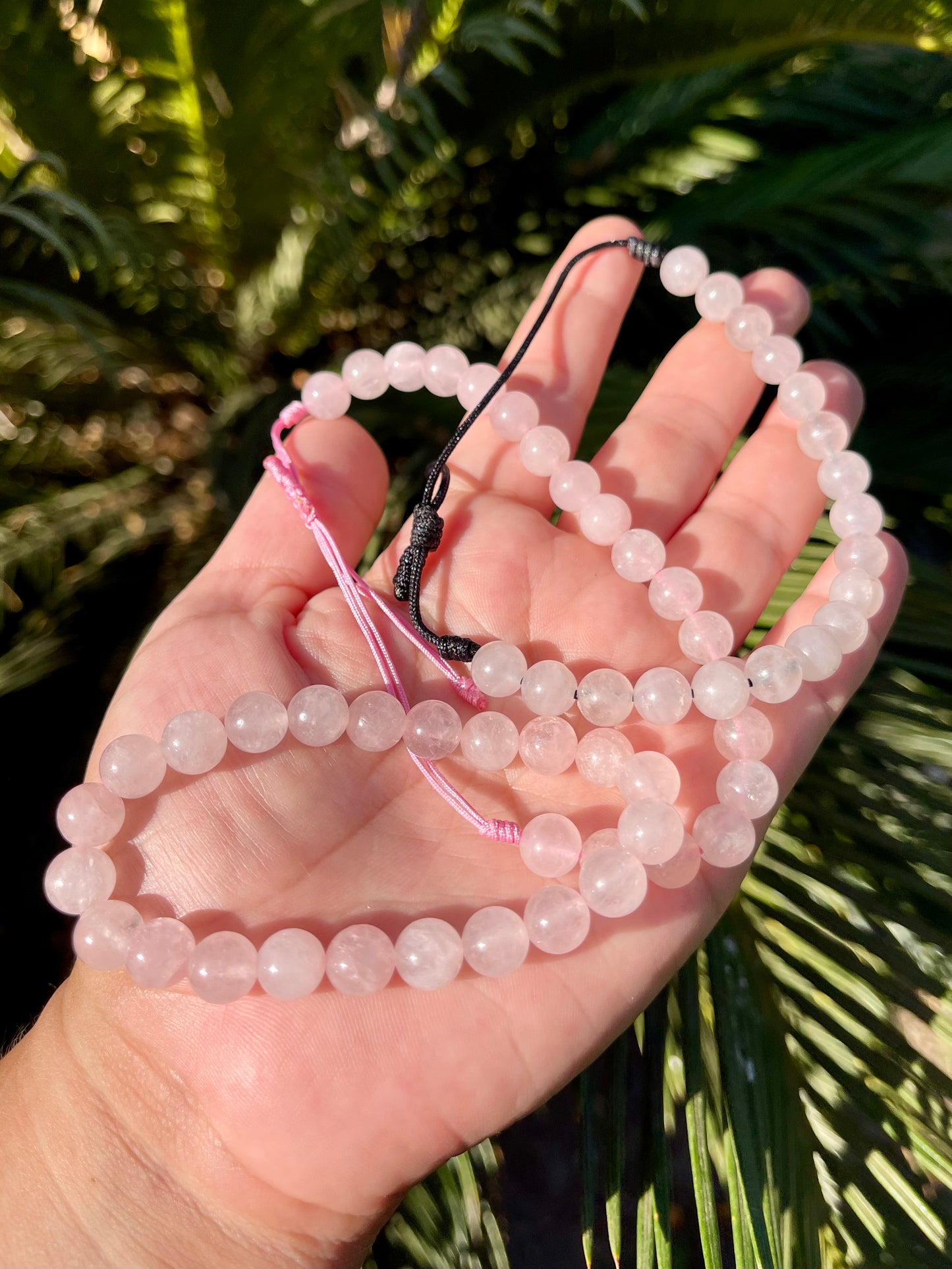 Rose Quartz handmade bracelet