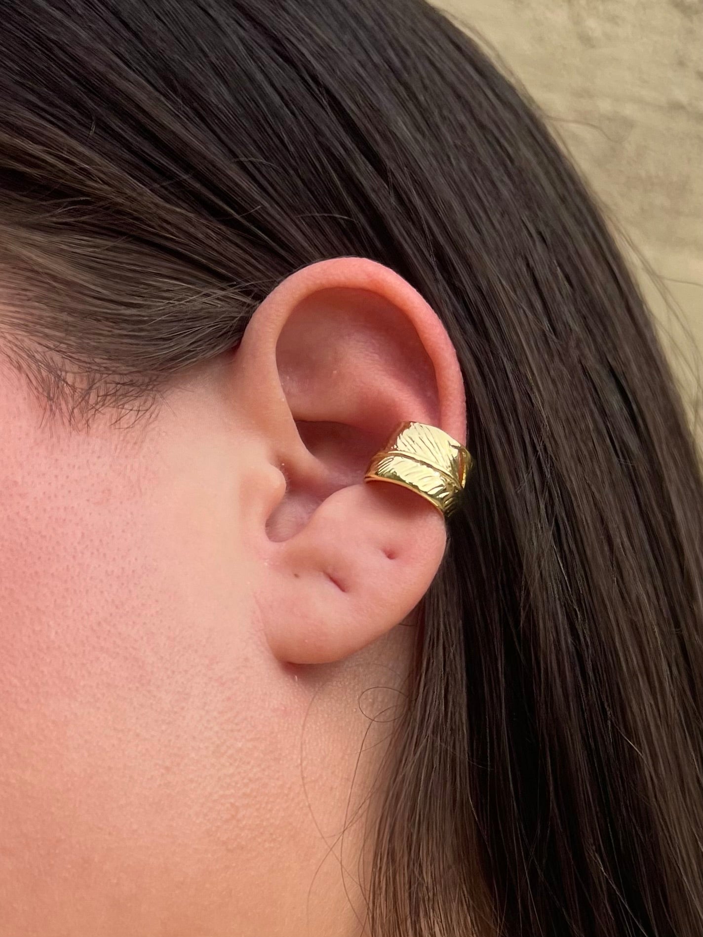Leaf ear cuffs