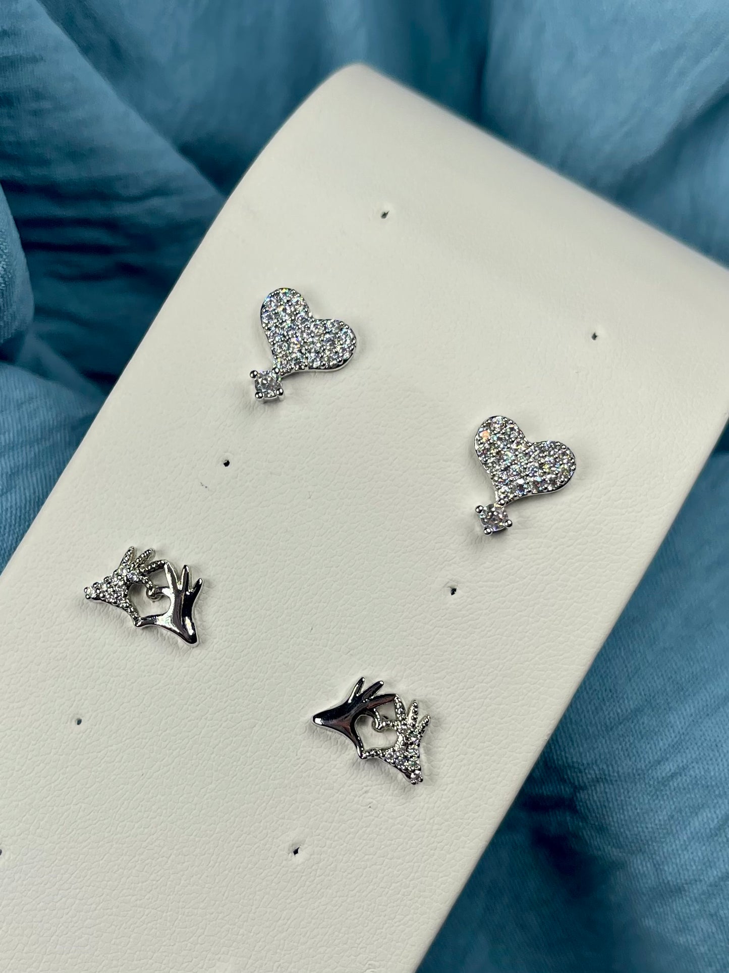 Silver earrings
