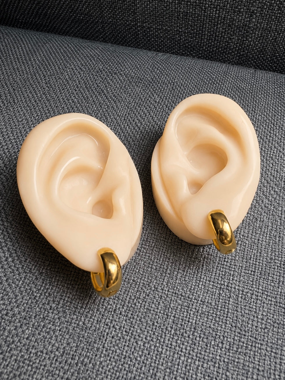 Classic Gold Huggie Hoops Earrings