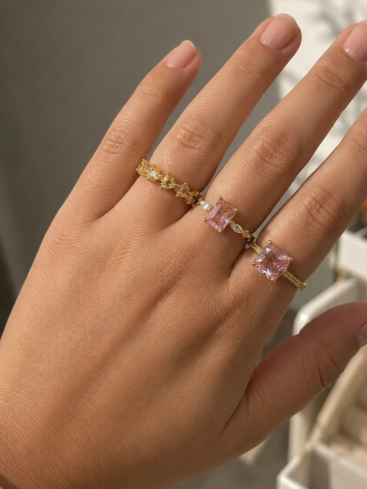 Pinks-Rose rings