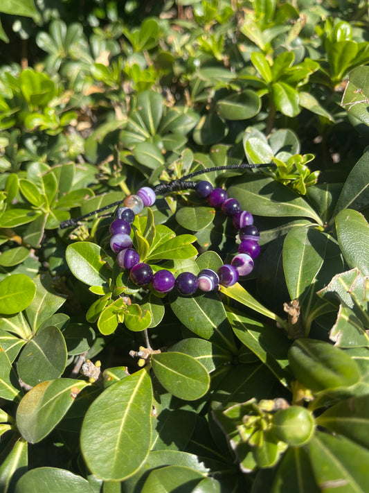 Purple Agate handmade bracelet