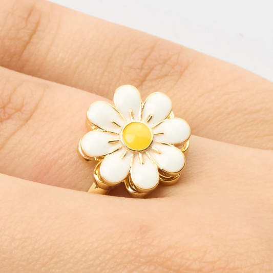 Spin Away Stress ✨ Daisy Fidget Ring