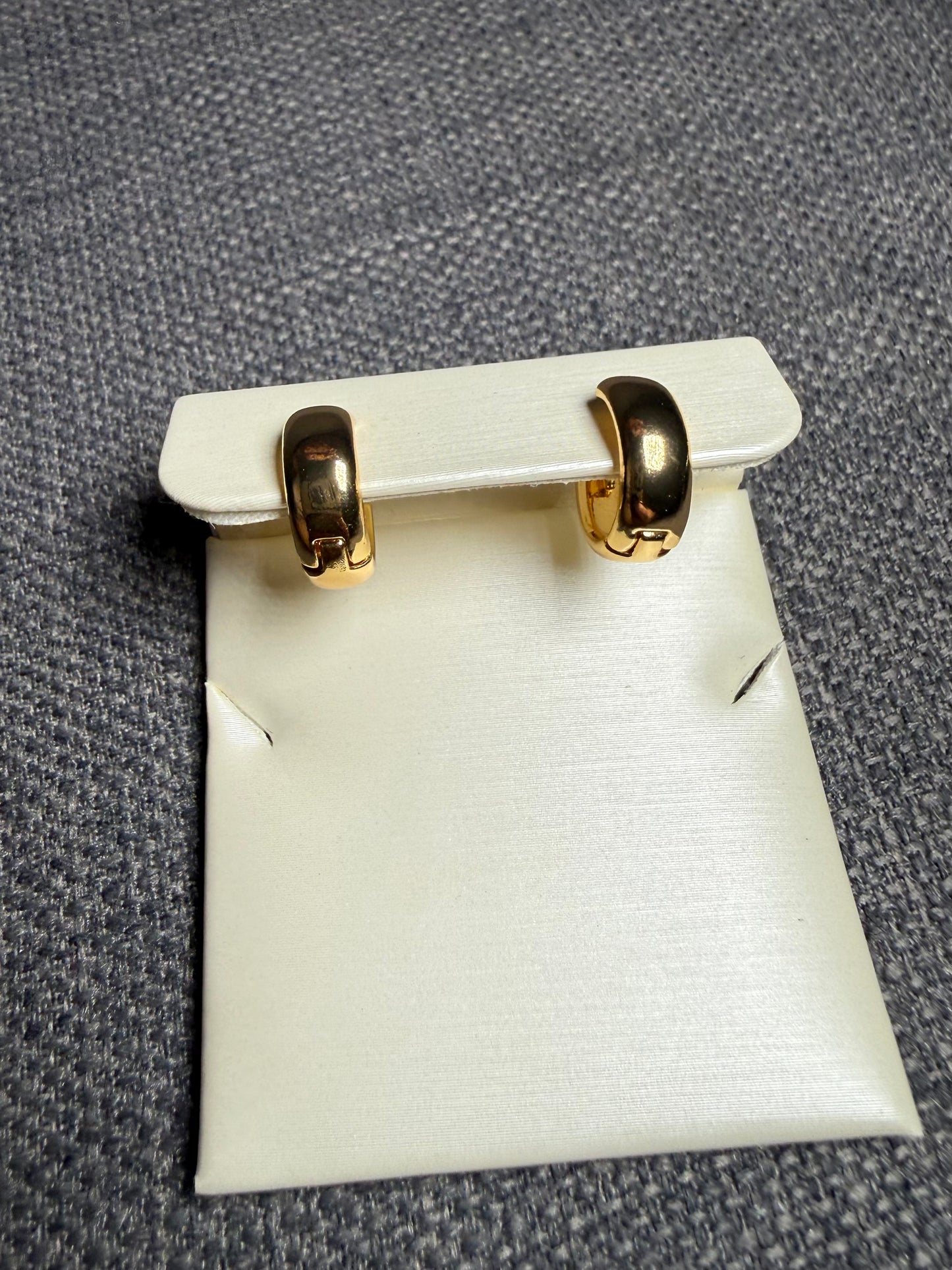 Classic Gold Huggie Hoops Earrings