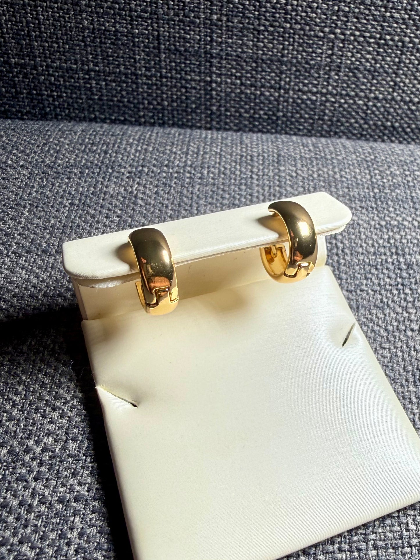 Classic Gold Huggie Hoops Earrings
