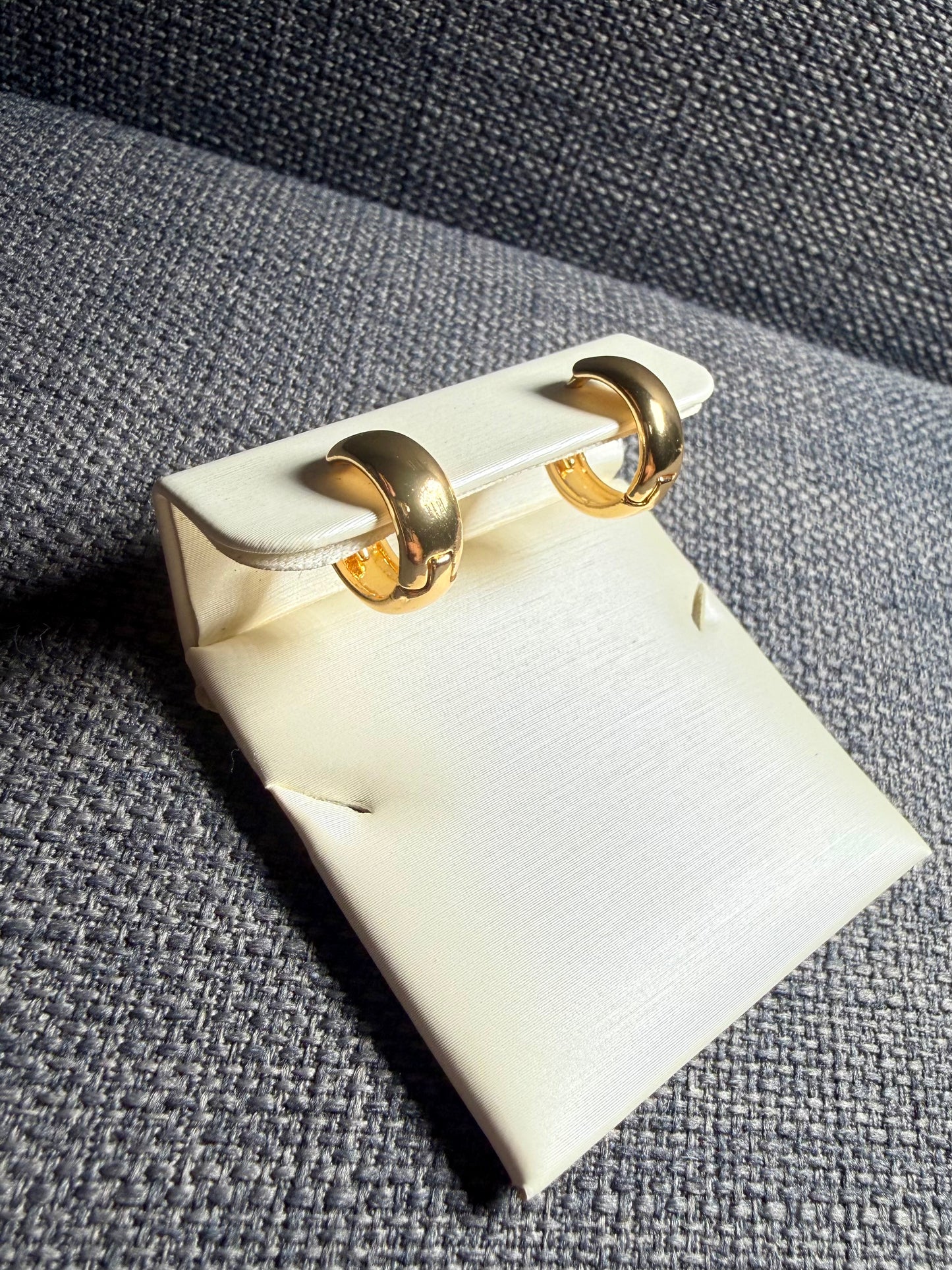 Classic Gold Huggie Hoops Earrings