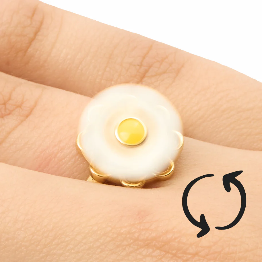 Spin Away Stress ✨ Daisy Fidget Ring
